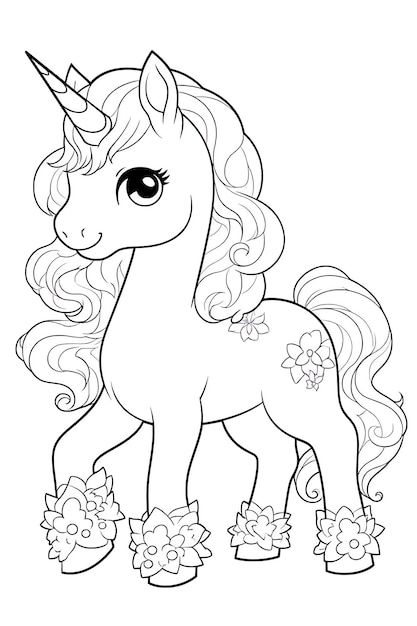 Unicorn Coloring Page4