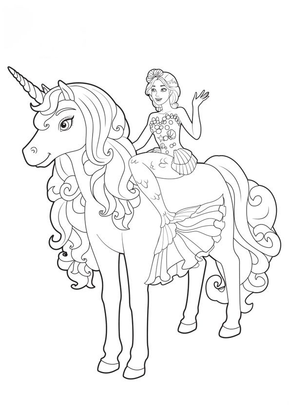 Featured Unicorn Coloring Page3