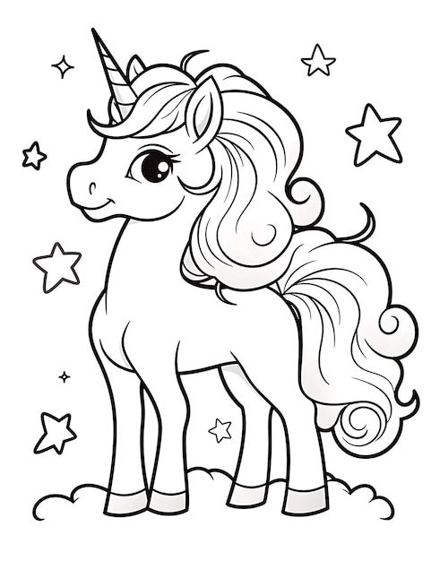Magical Unicorn Coloring Page4